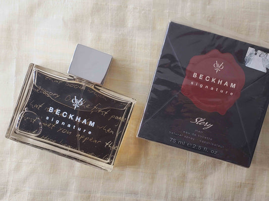 Signature Story for Him David Beckham for men EDT Spray 75 ml 2.5 oz OR 50 ml 1.7 oz, Vintage, Rare, Sealed