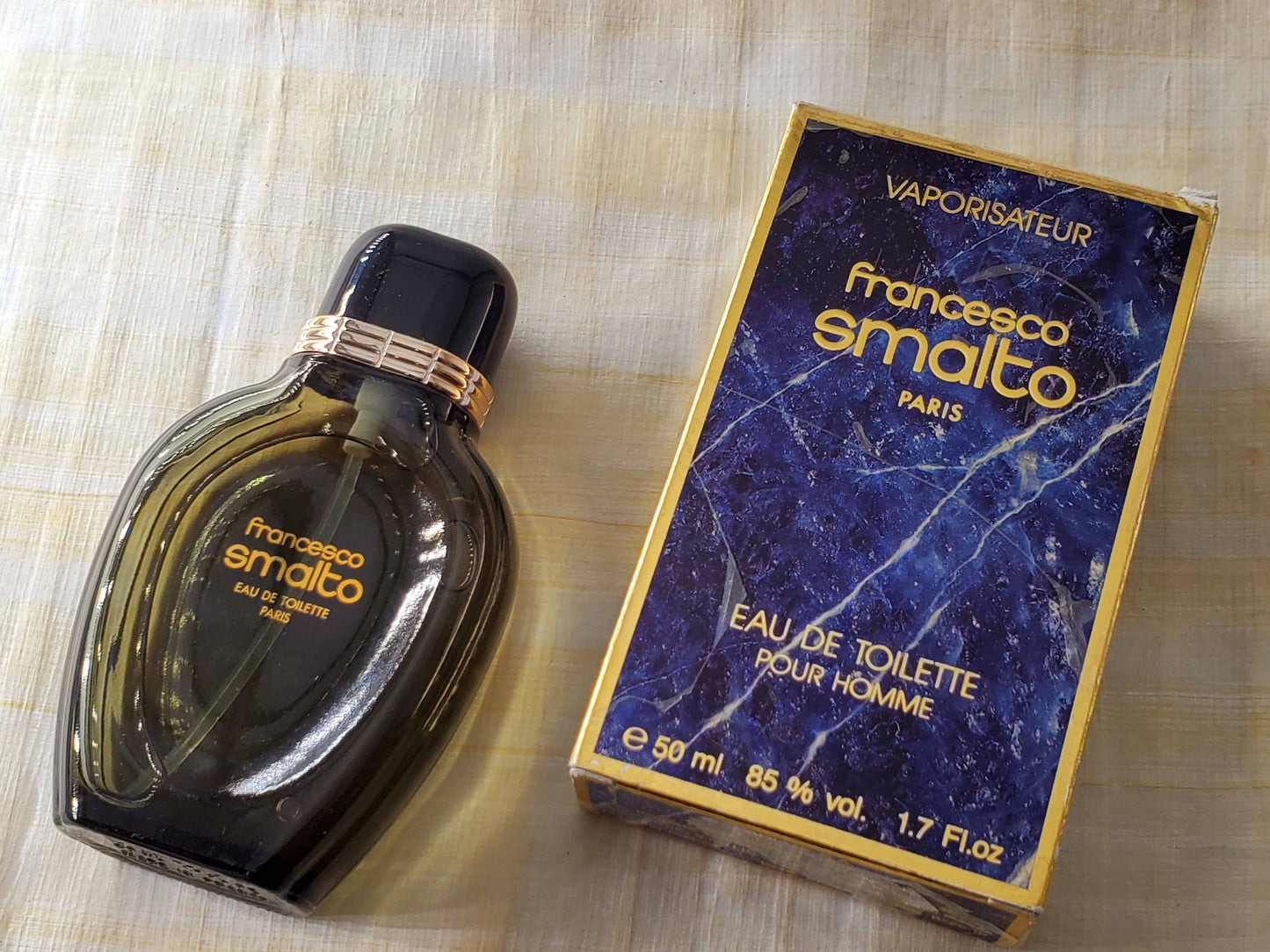 Francesco Smalto pour Homme for men EDT Spray 50 ml 1.7 oz Or 30 ml 1 oz, Rare, Vintage