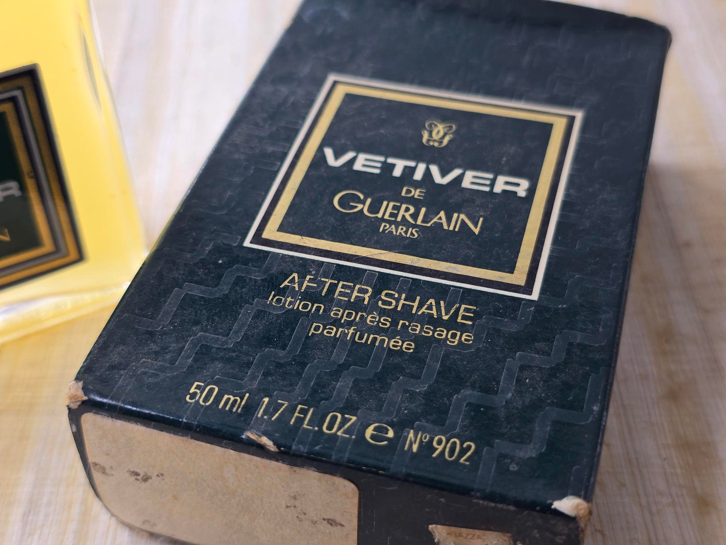 Vetiver (Vintage Edition) Guerlain for men After Shave lotion après Splash 50 ml 1.7 oz – Rare, Vintage