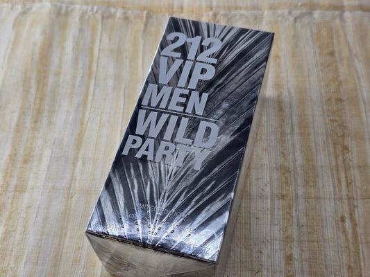 212 VIP Men Wild Party Carolina Herrera for men EDT Spray 100 ml 3.4 oz, Vintage, Rare, Sealed