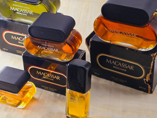 Macassar Rochas for men EDT Splash 200 ml 6.8 oz Or 100 ml 3.4 oz, Vintage, Rare