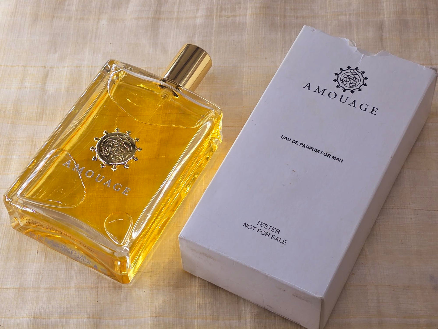 Jubilation XXV Man Amouage for men EDP Spray 100 ml 3.4 oz OR 50 ml 1.7 oz, Oman Vintage White Non-magnetic Cap, Rare