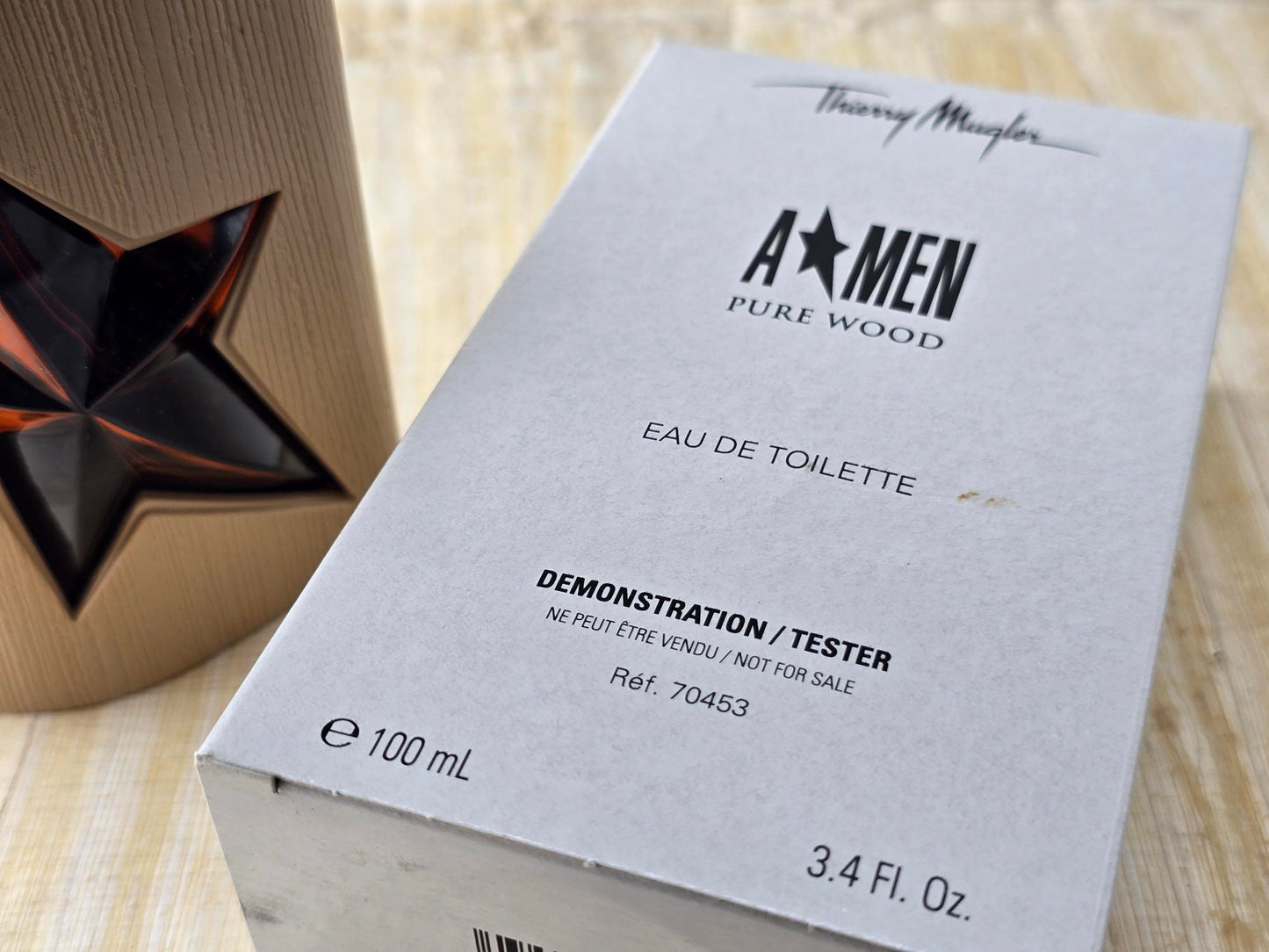 A*Men Pure Wood Mugler for men EDT Spray 100 ml 3.4 oz, Vintage, Rare, Sealed