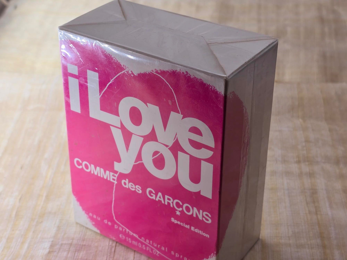 I Love You Special Edition Comme des Garcons EDP Spray 15 ml 0.5 oz, Rare, Vintage, Sealed