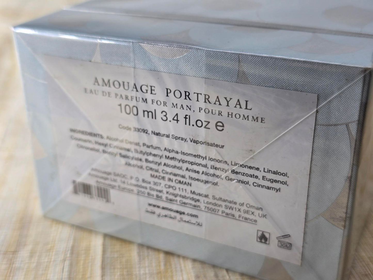 Portrayal Man Amouage for men EDP Spray 100 ml 3.4 oz, Vintage, Rare, Sealed