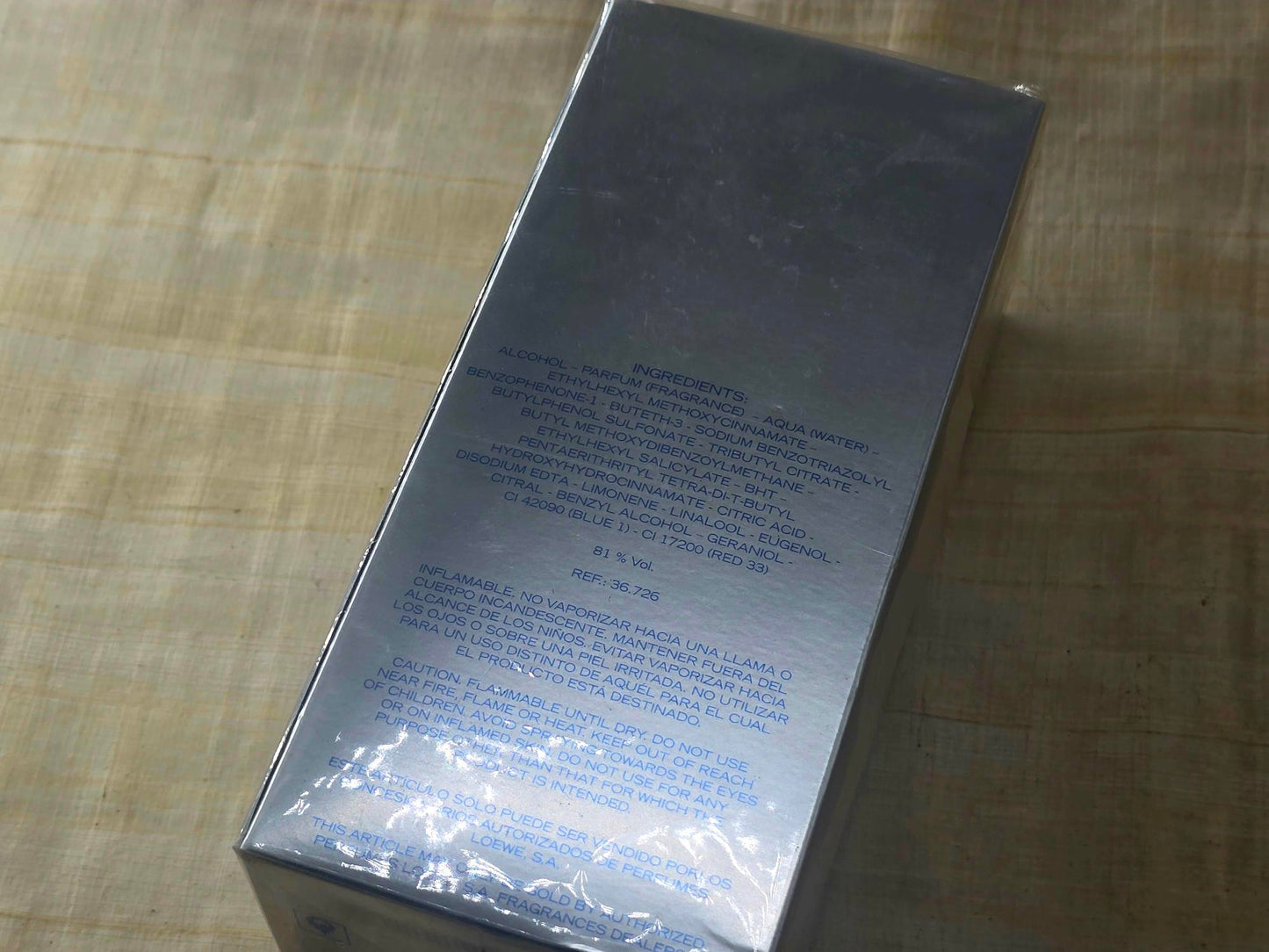 Loewe 7 Natural Loewe for men EDT Spray 100 ml 3.4 oz OR 50 ml 1.7 oz, Rare, Vintage, Sealed