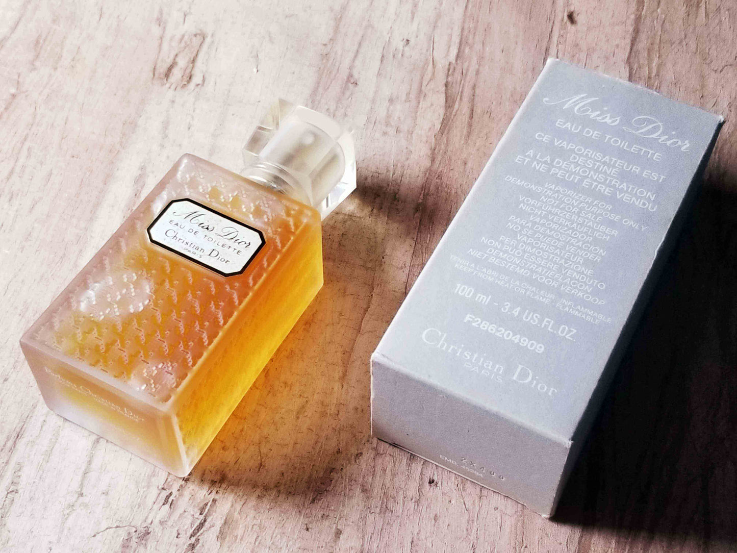Miss Dior by Christian Dior EDT Spray 100 ml 3.4 oz, Vintage Old Version 1992, Rare, Tester
