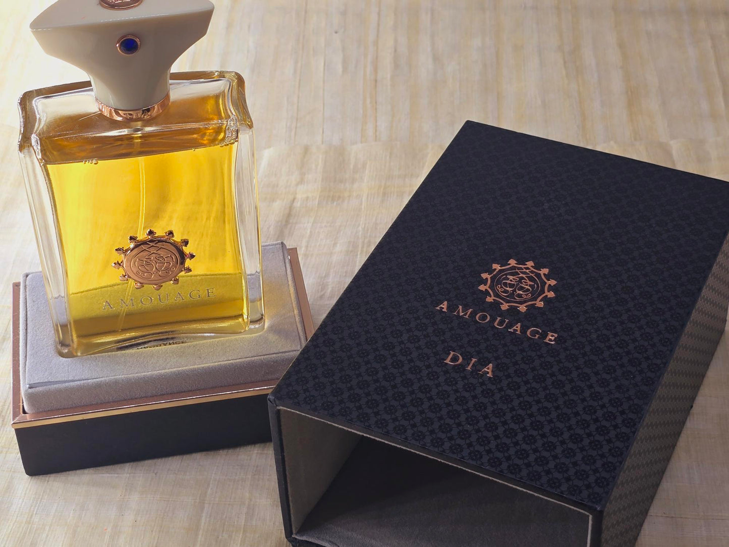 Dia Man by Amouage EDT Spray 100 ml 3.4 oz, Oman Vintage White Non-magnetic Cap, Rare, Used As Pics