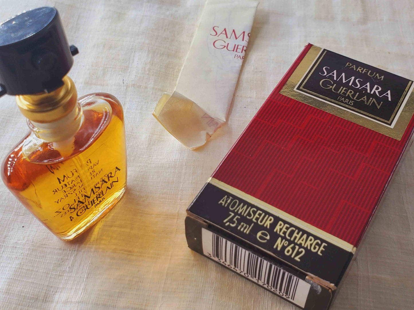 Samsara Guerlain (1989) for women Parfum Extrait Spray 7,5 ml 0,25 oz, Recharge, Vintage, Rare