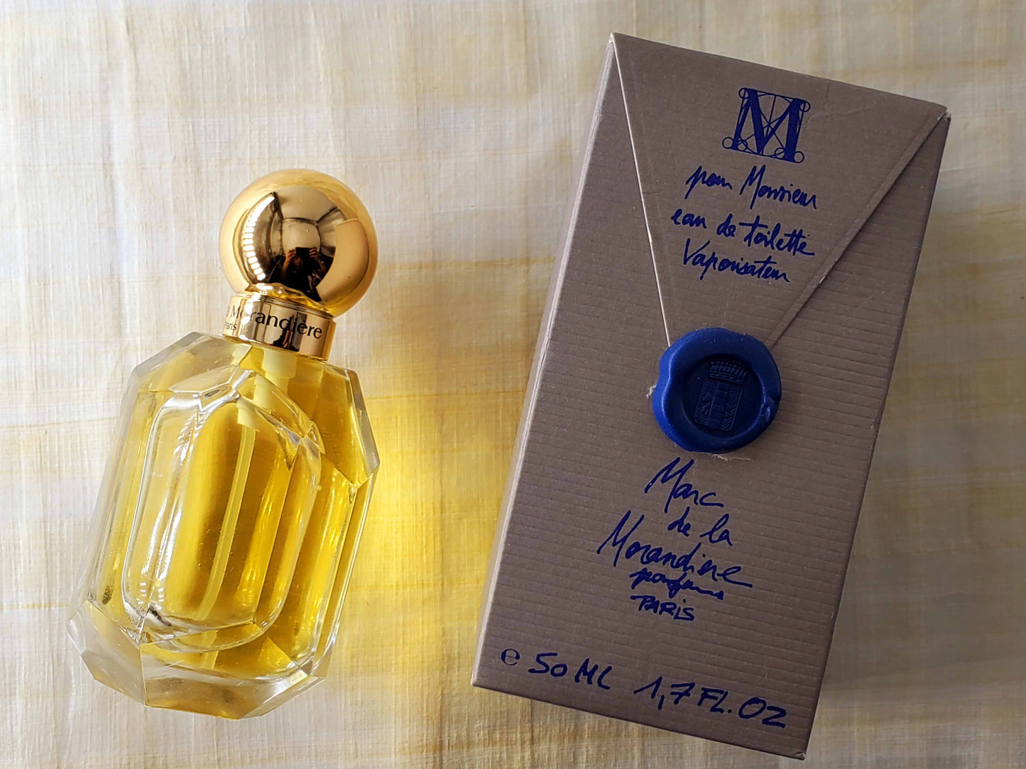 M pour Monsieur Marc de la Morandiere for men EDT Spray 50 ml 1.7 oz, Vintage, Very Rare