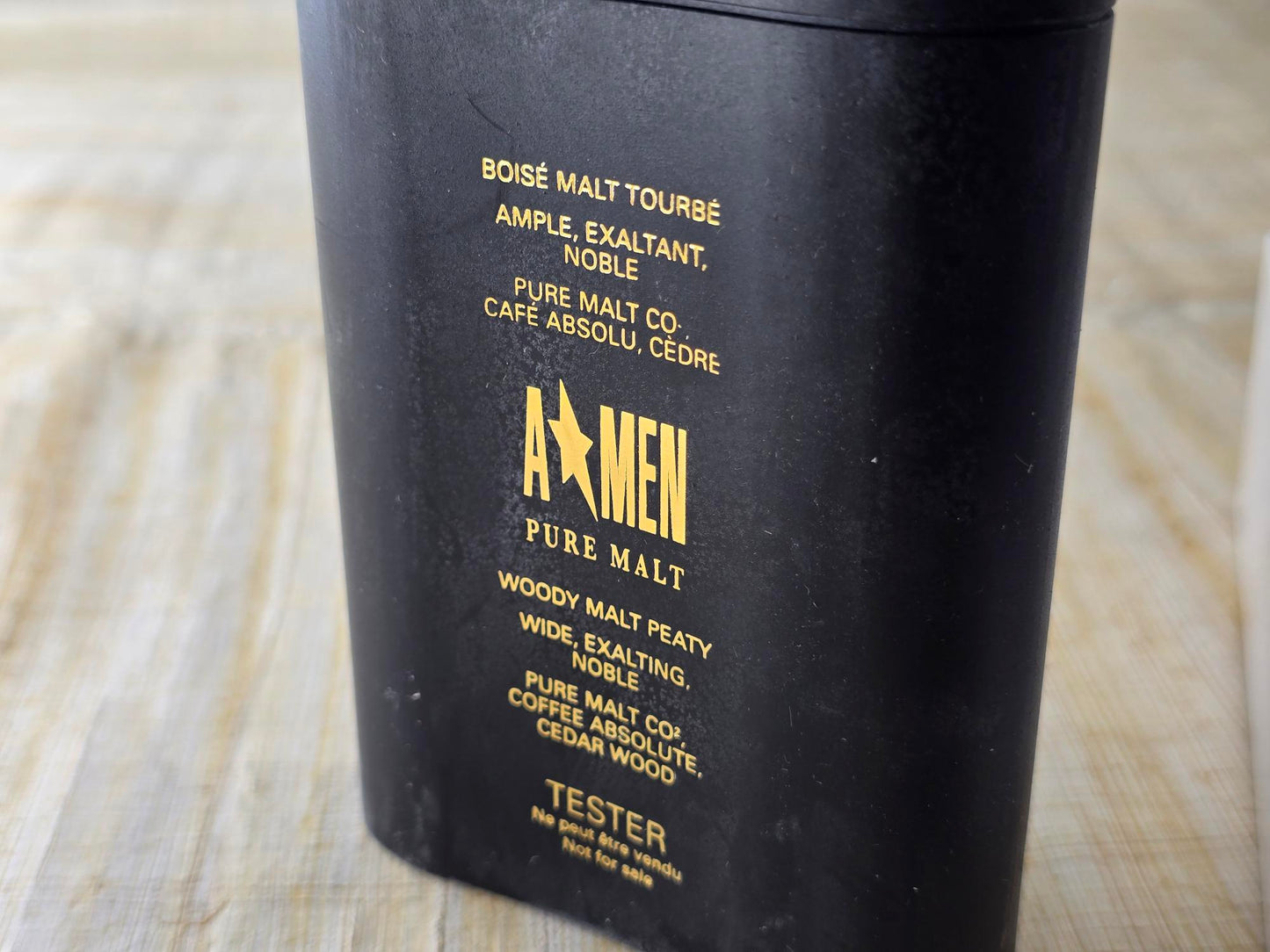 A*Men Pure Malt Mugler for men EDT Spray 100 ml 3.4 oz, Vintage, Rare, Tester