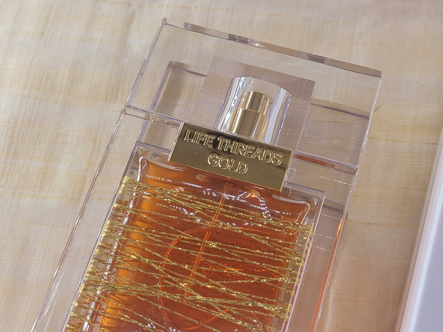 Life Threads Gold La Prairie for women EDP Spray 50 ml 1.7 oz, Vintage, Rare, Tester, As Pics