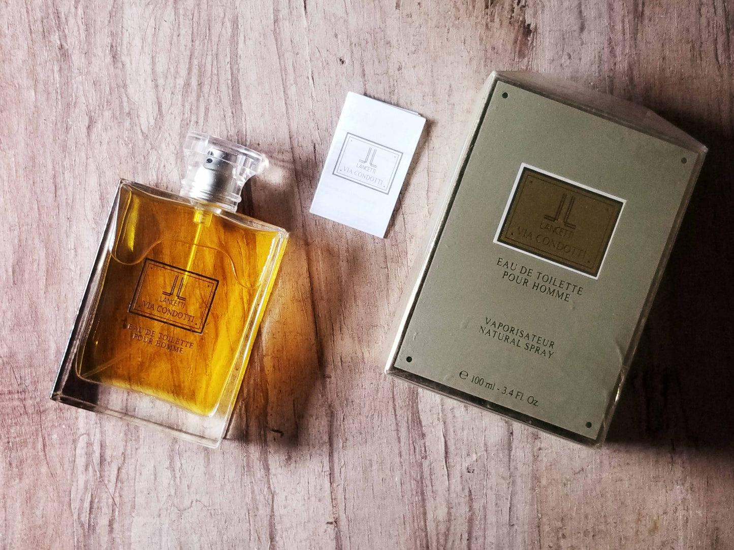 Via Condotti Pour Homme Lancetti for men EDT Spray 100 ml 3.4 oz, Rare, Vintage