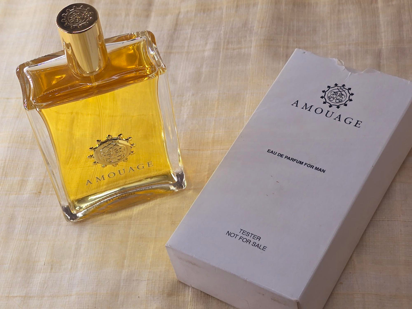 Jubilation XXV Man Amouage for men EDP Spray 100 ml 3.4 oz OR 50 ml 1.7 oz, Oman Vintage White Non-magnetic Cap, Rare
