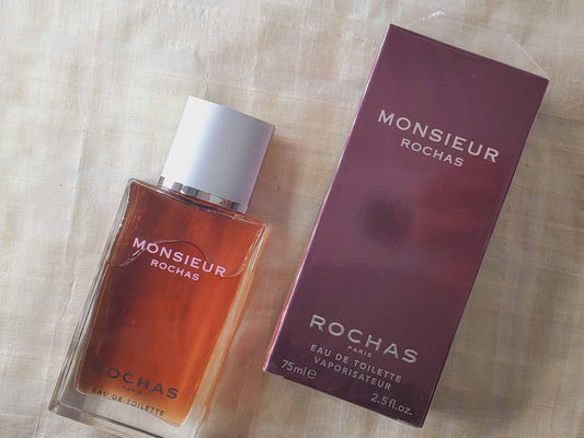 Monsieur Rochas for men EDT Spray 75 ml 2.5 oz, Rare, Vintage, Sealed