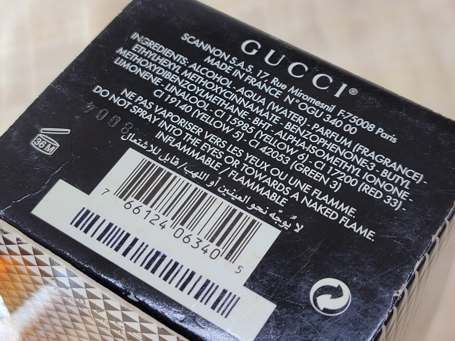 Gucci pour Homme for Men EDT Spray 100 ml 3.4 oz, Vintage, Rare, As pics
