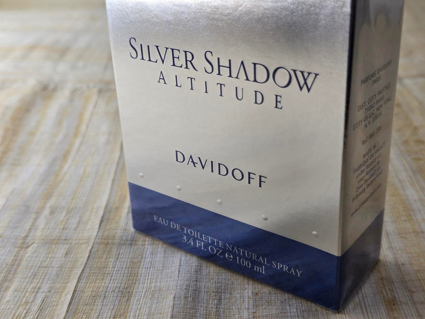 Silver Shadow Altitude Davidoff for men EDT Spray 100 ml 3.4 oz Or 50 ml 1.7 oz, Rare, Vintage, Sealed