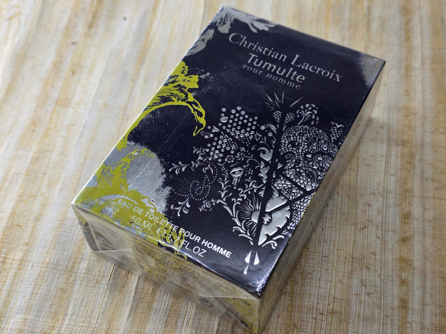 Christian Lacroix Tumulte Pour Homme EDT Spray 100 ml 3.4 oz Or 50 ml 1.7 oz, Vintage, Rare, Sealed