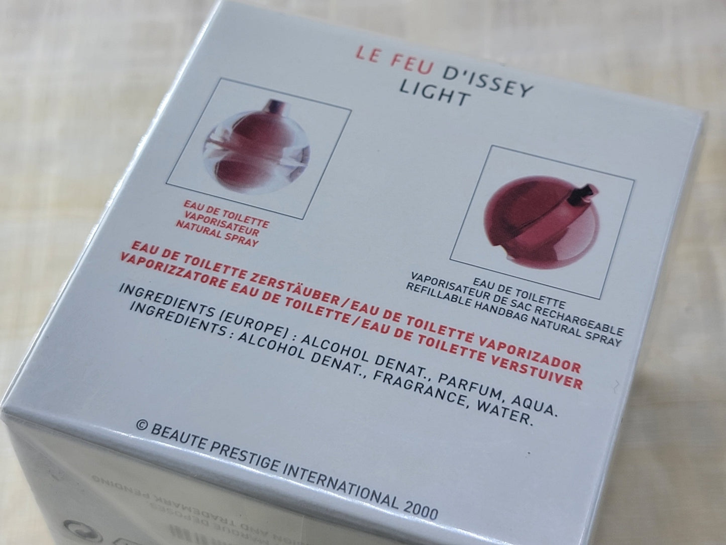 Le Feu D'Issey Light By Issey Miyake For Women EDT Spray 50 ml 1.7 oz Or 30 ml 1 oz, Vintage, Rare