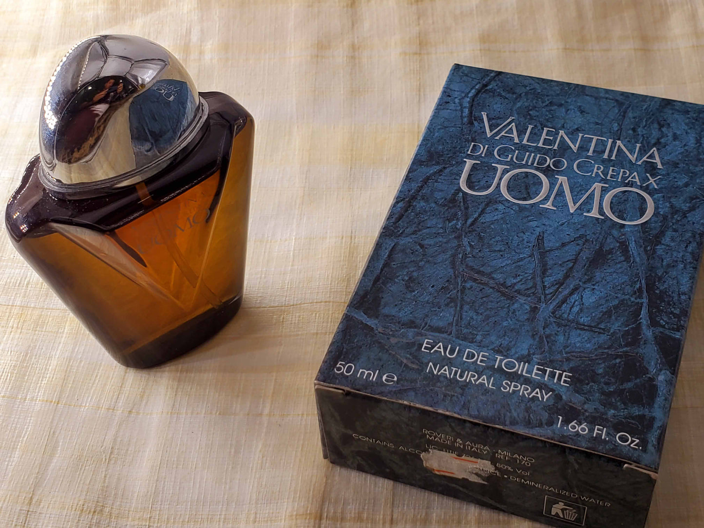 Valentina Di Guido Crepax Uomo Roveri & Aura for men EDT Spray 50 ml 1.7 oz, Rare, Vintage