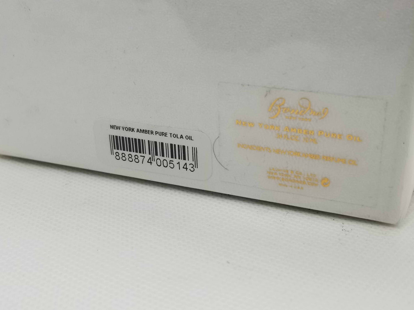New York Amber Pure Tola Oil Bond No 9 Unisex 10 ml 0.34 oz, Vintage, Rare, Sealed