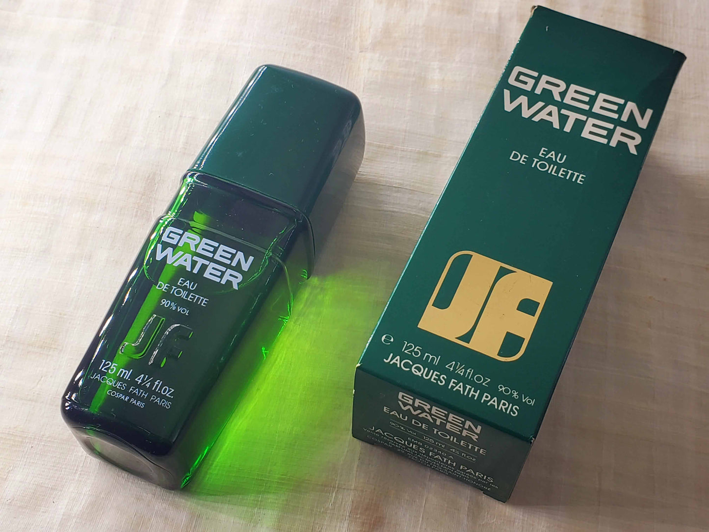 Green Water Jacques Fath for men EDT Splash 125 ml 4.2 oz, Vintage, Rare