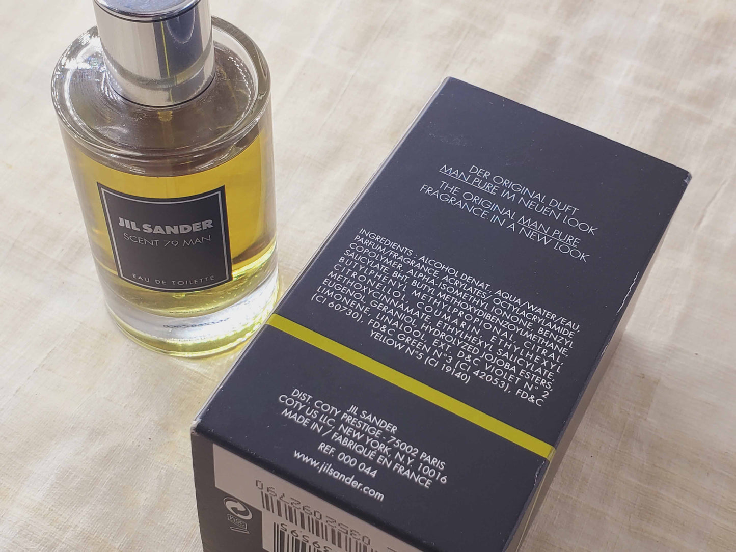The Essentials Scent 79 Man Jil Sander EDT Spray 50 ML 1.7 oz, Vintage, Rare, As Pics