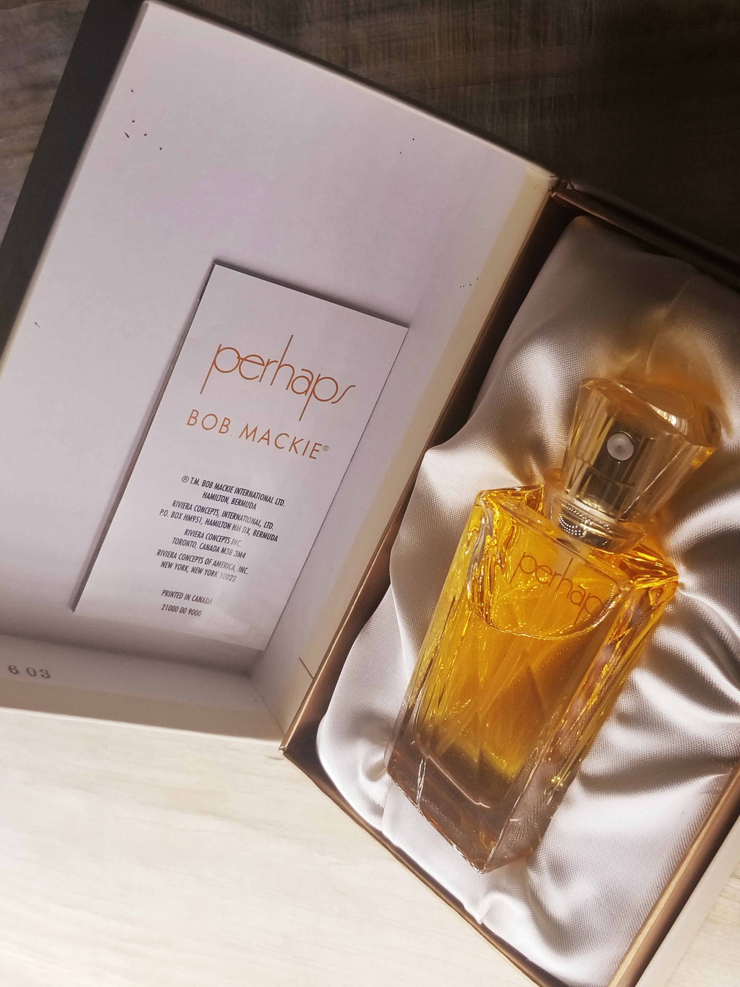 Perhaps by Bob Mackie Women Pure Parfum Spray 30 ml 1 oz, Vintage, Rare