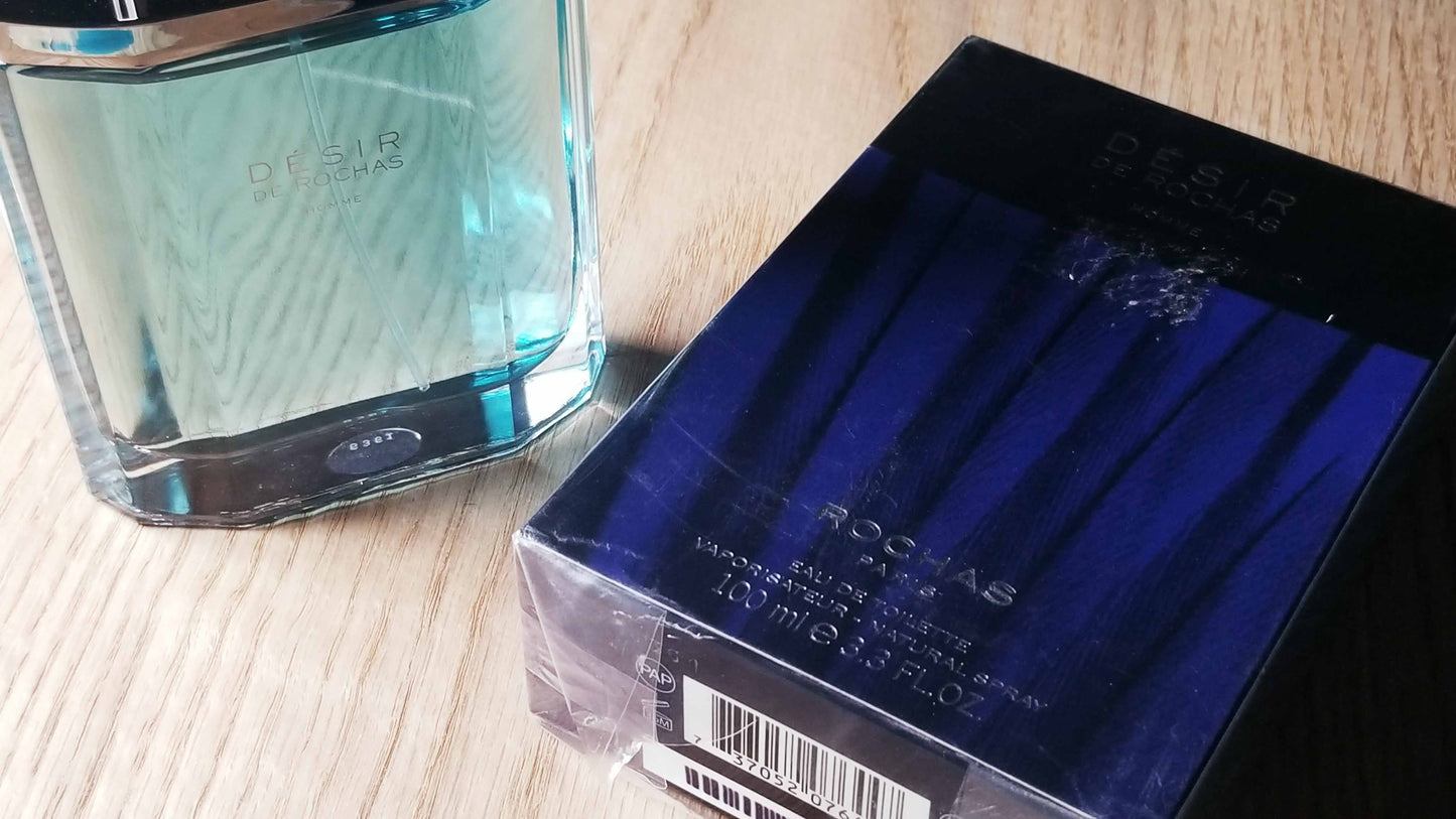Desir Pour Homme Rochas for men EDT Spray 100 ml 3.4 oz, Vintage, Rare