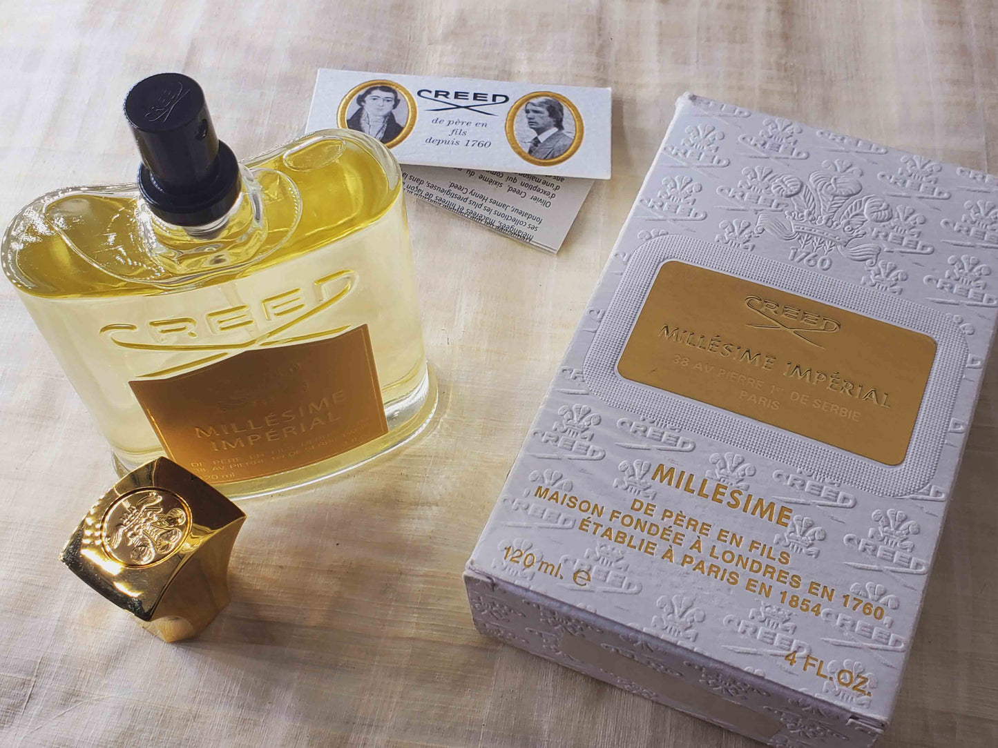 Millésime Impérial Creed for Unisex EDP Spray 120 ml 4 oz, Very Rare, Vintage 2007 Batch AD02S07