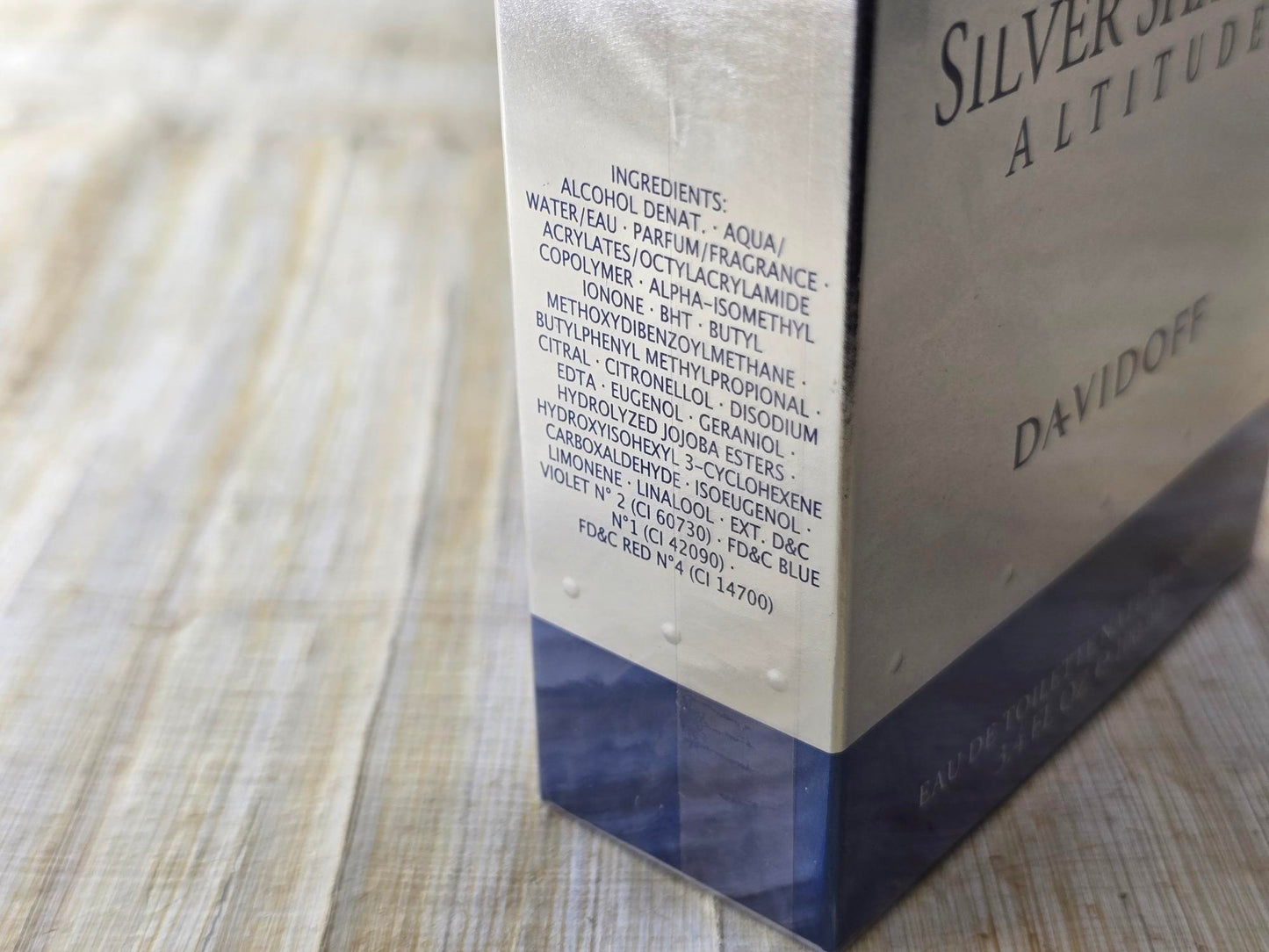 Silver Shadow Altitude Davidoff for men EDT Spray 100 ml 3.4 oz Or 50 ml 1.7 oz, Rare, Vintage, Sealed