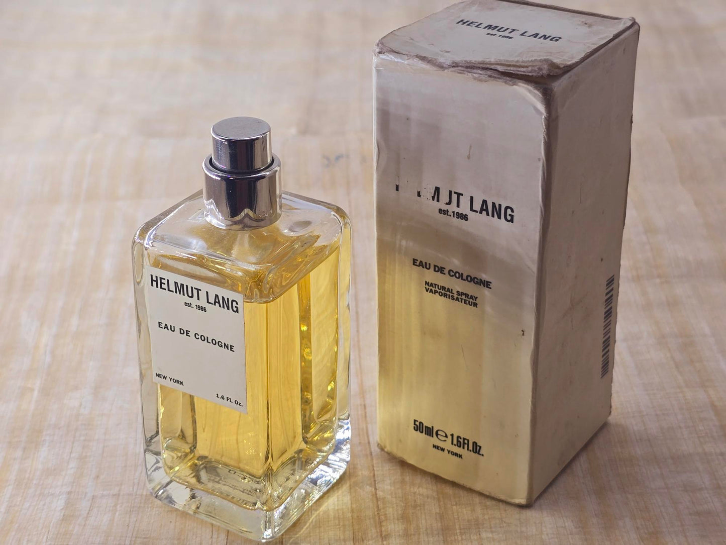 Eau de Cologne Helmut Lang for men EDC Spray 100 ml 3.4 oz Or 50 ml 1.7 oz, Vintage, Rare