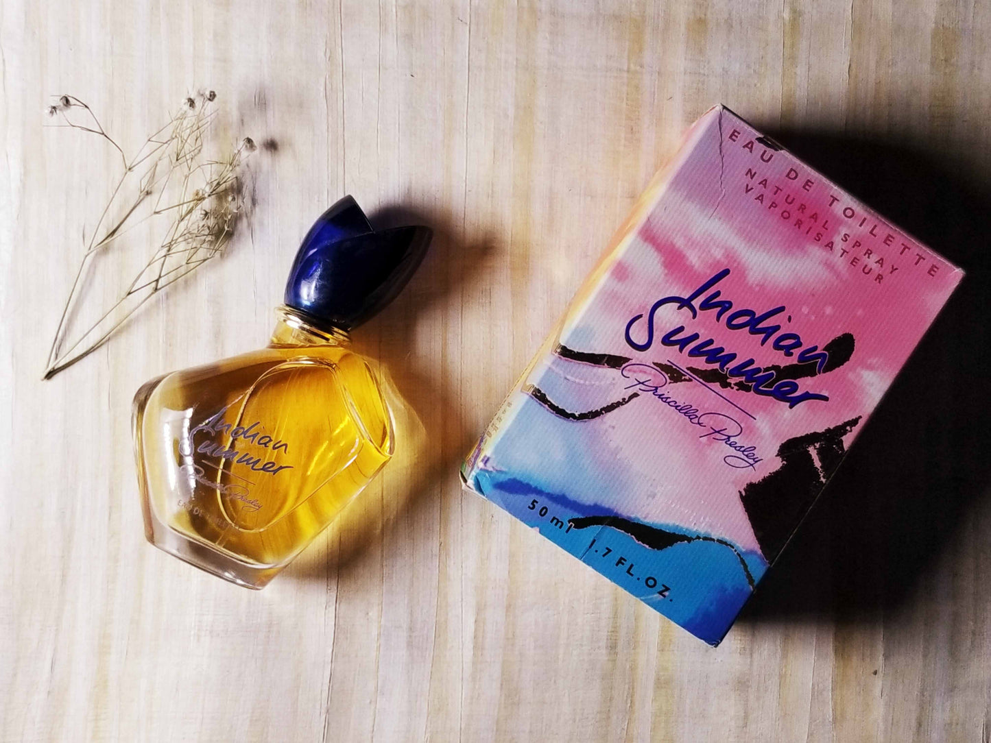 Indian Summer Priscilla Presley for women EDT Spray 50 ml 1.7 oz Or 30 ml 1 oz, Vintage, Rare
