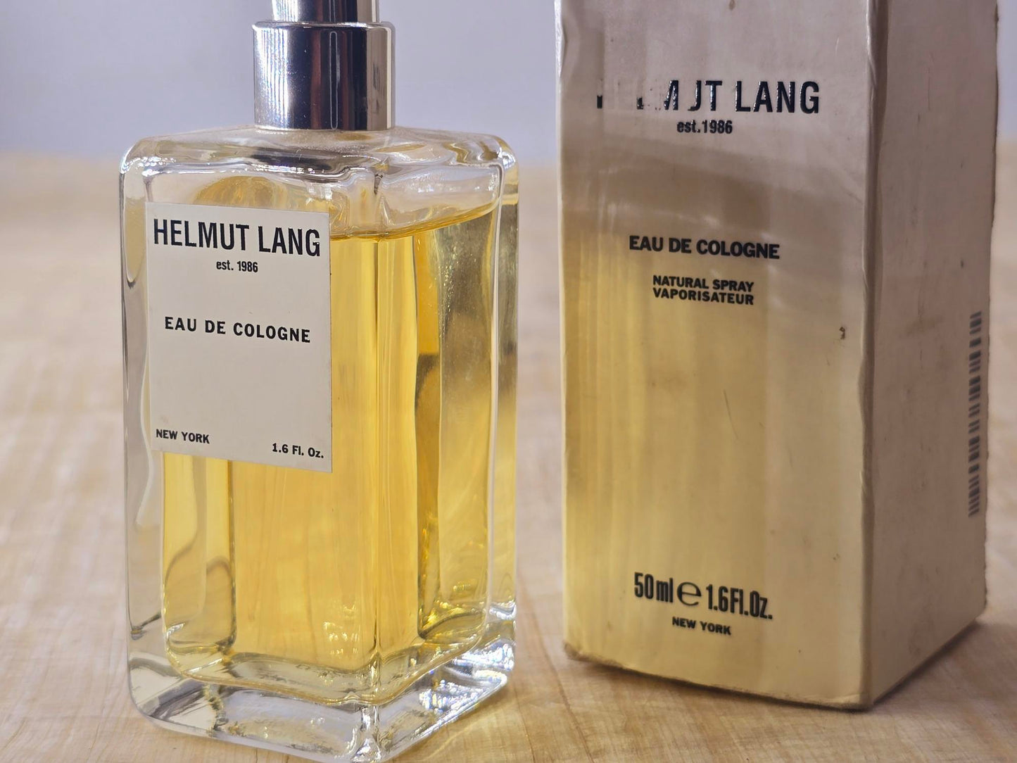 Eau de Cologne Helmut Lang for men EDC Spray 100 ml 3.4 oz Or 50 ml 1.7 oz, Vintage, Rare