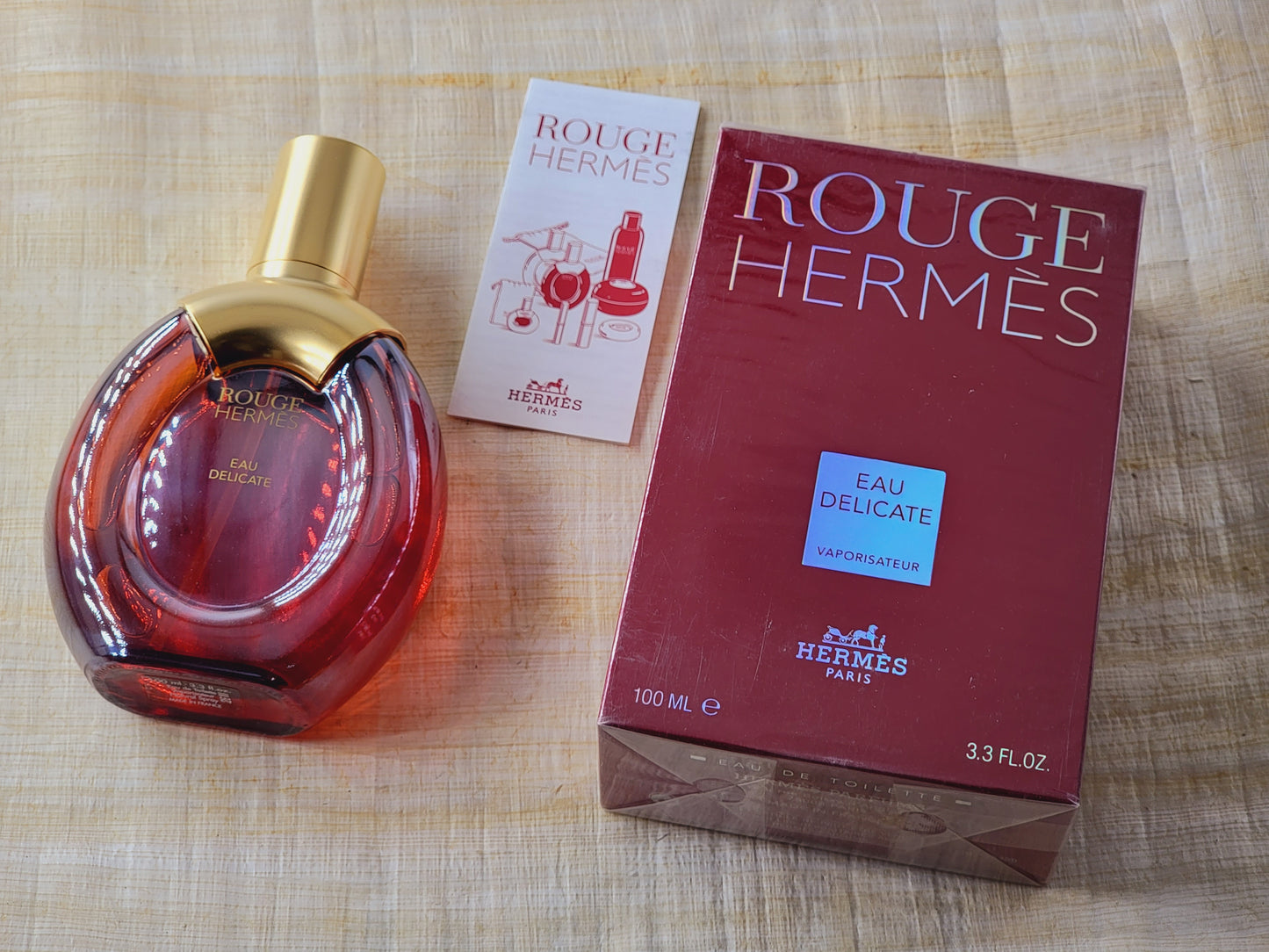 Rouge Hermes Eau Delicate Hermès for women EDT Spray 100 ml 3.4 oz, Vintage, Rare, Sealed