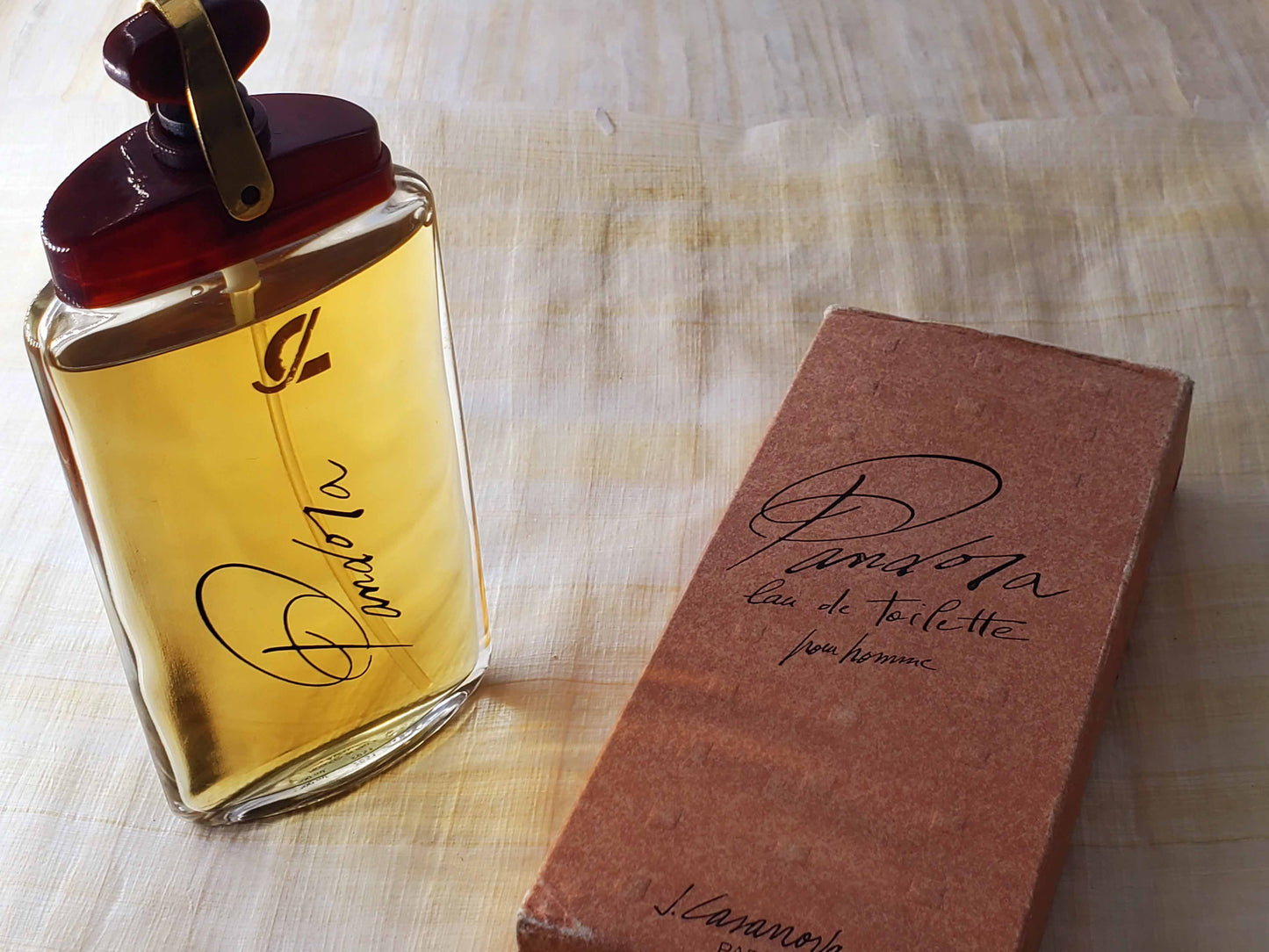 Pandora pour Homme J. Casanova EDT Spray 100 ml 3.4 oz, Rare, Vintage