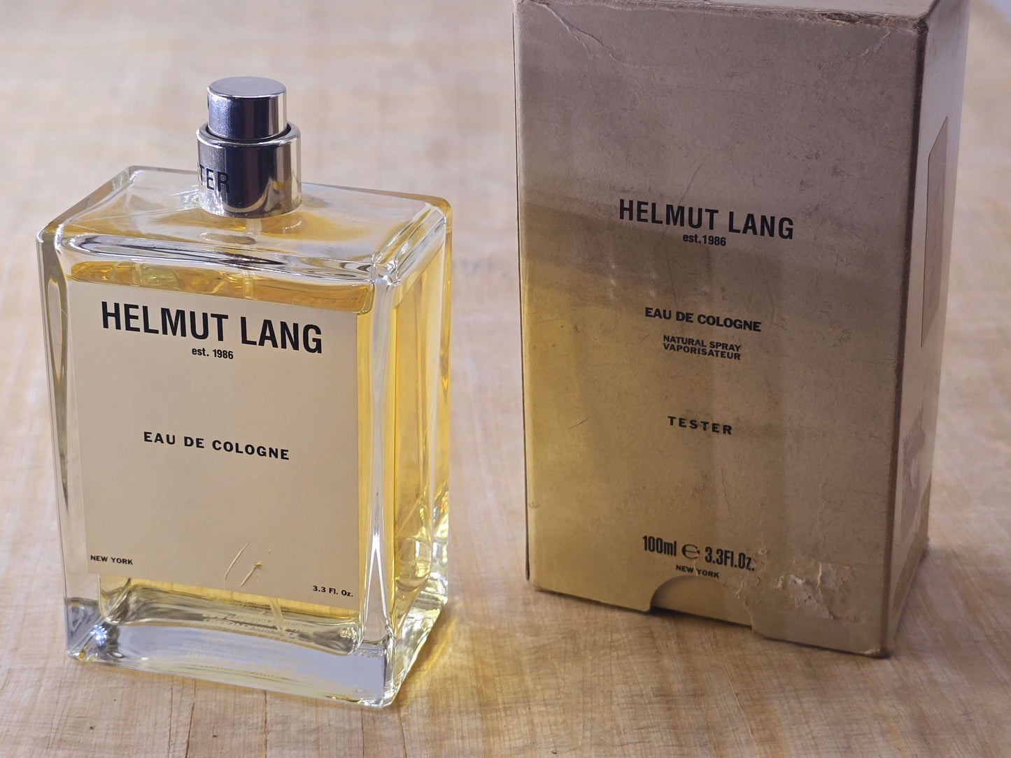Eau de Cologne Helmut Lang for men EDC Spray 100 ml 3.4 oz Or 50 ml 1.7 oz, Vintage, Rare