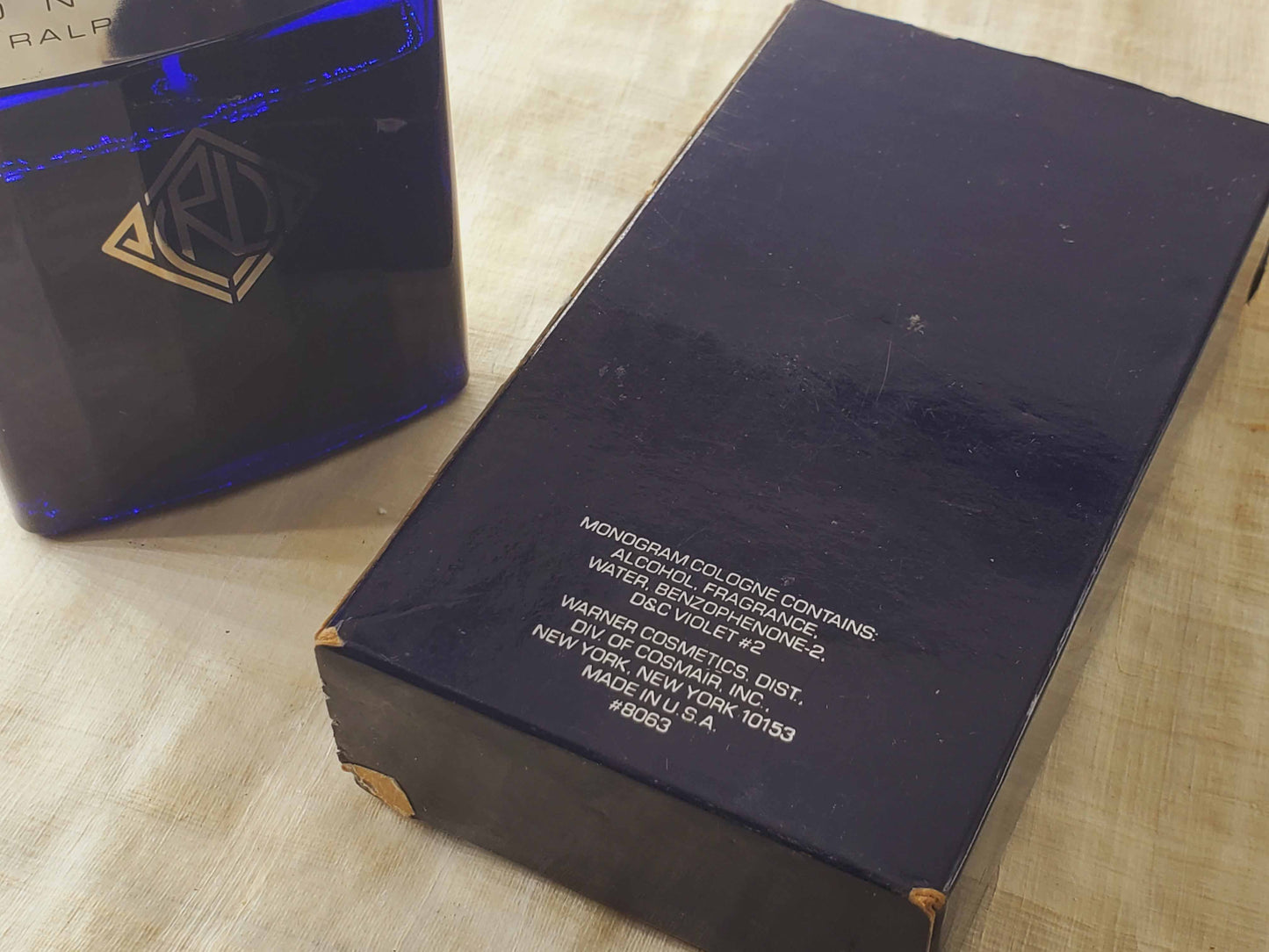 Monogram Ralph Lauren (Cosmair) for men Cologne Spray 118 ml 4 oz, Rare, Vintage, Pre-owned, Level As Pictured