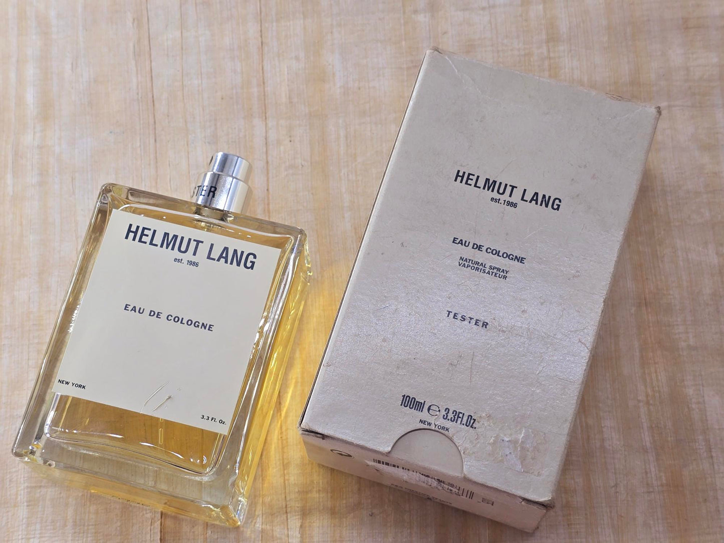 Eau de Cologne Helmut Lang for men EDC Spray 100 ml 3.4 oz Or 50 ml 1.7 oz, Vintage, Rare