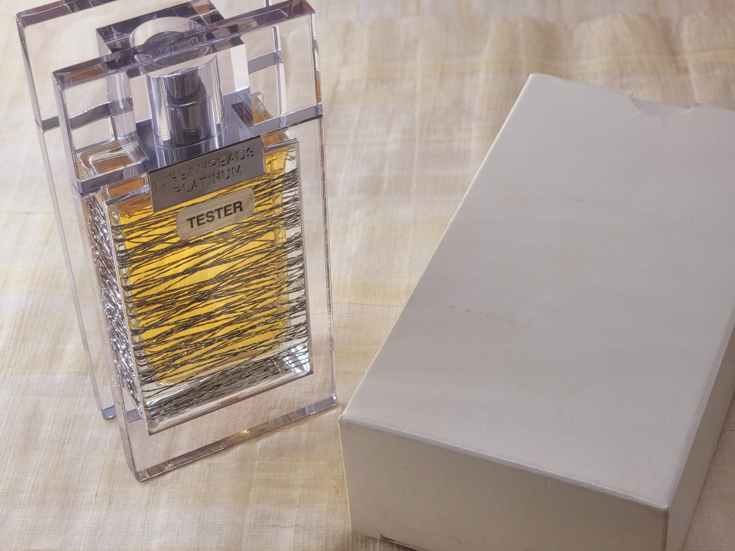 Life Threads Platinum La Prairie for women EDP Spray 50 ml 1.7 oz, Vintage, Rare, Tester, As Pics