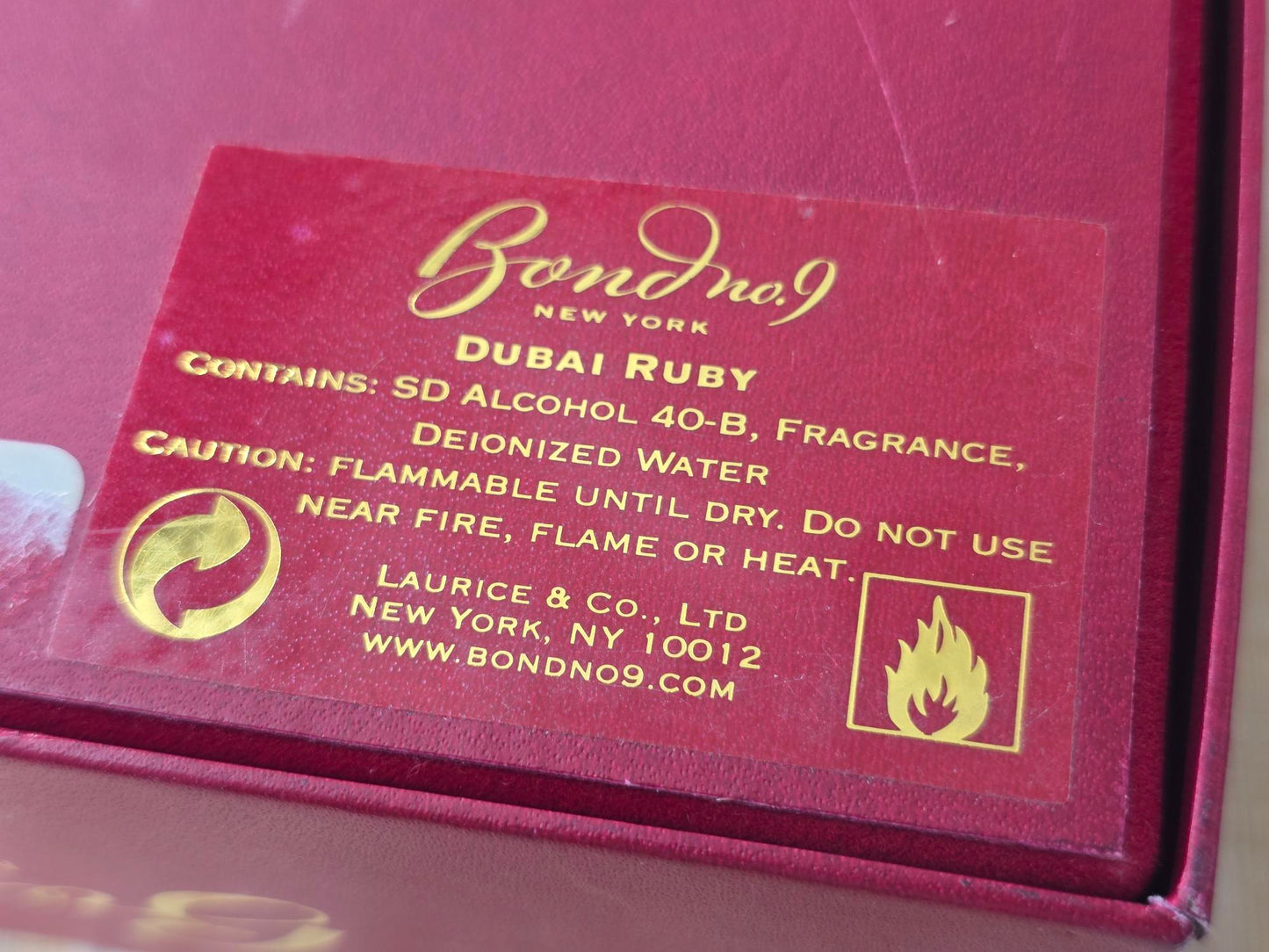 Dubai Ruby Bond No 9 for women and men EDP Spray 100 ml 3.3 oz, Rare, Vintage