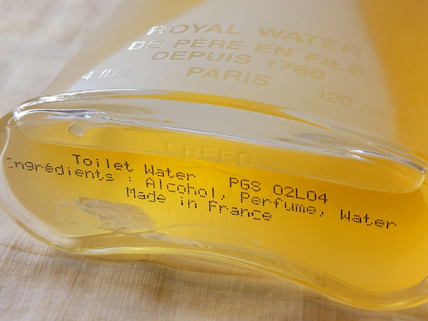 Royal Water Creed Unisex EDP Spray 120 ml 4 oz, Very Rare, Vintage 2004 Batch 02L04