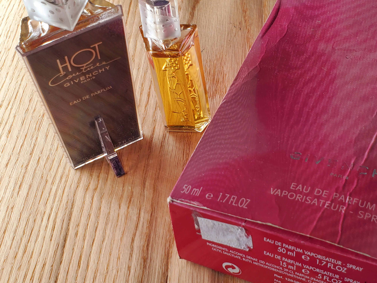 SET Hot Couture Collection No.1 Givenchy for women EDP Spray 100 ml + 15 ml OR 50 ml + 15 ml, Vintage, Rare, Same Photos
