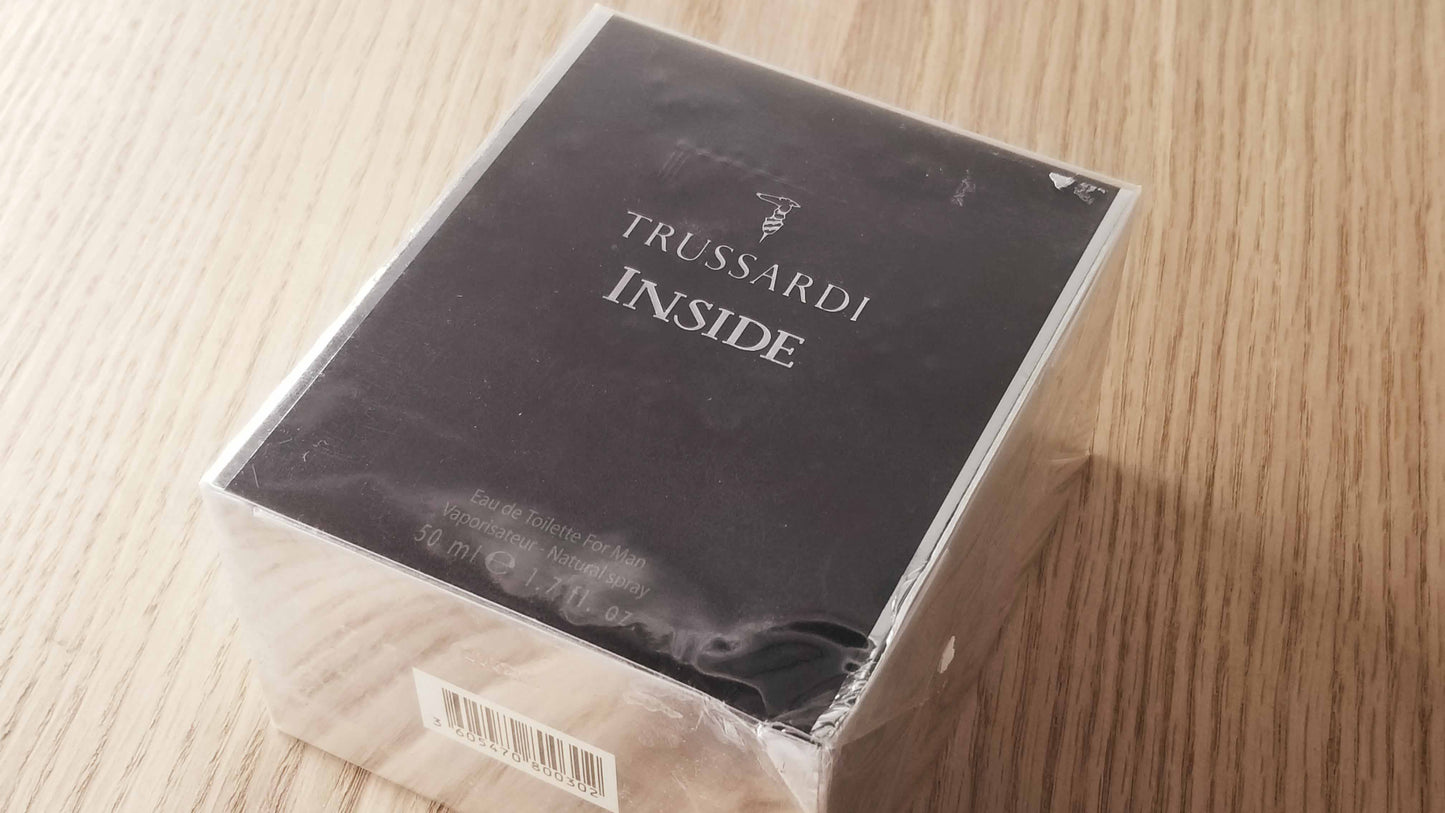 Inside for Men by Trussardi EDT Spray 100 ml 3.4 oz OR 50 ml 1.7 oz, Rare, Vintage, Sealed