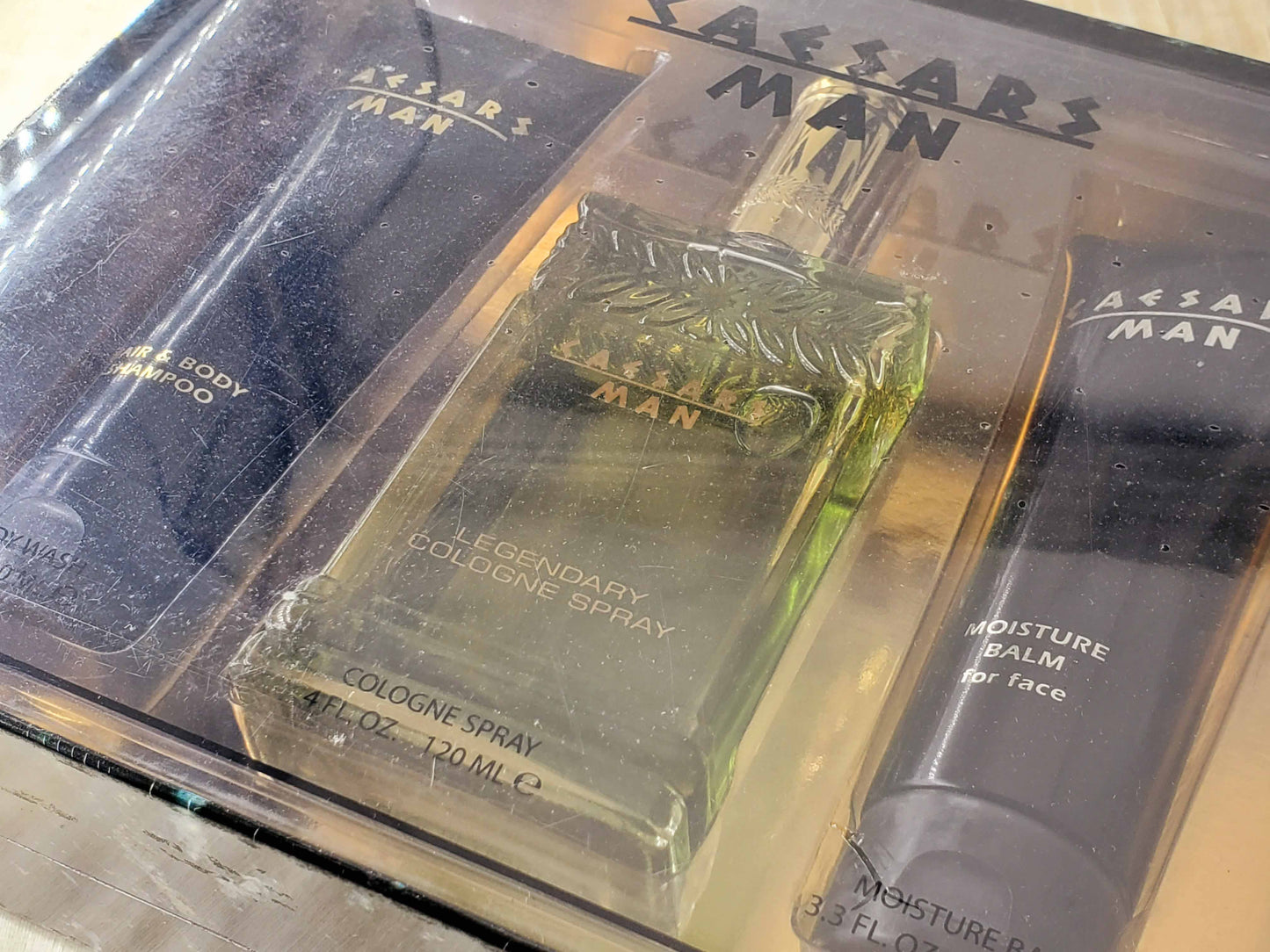 SET Caesars Man Caesars World for men Cologne Spray 120 ml 4 oz, Vintage, Rare
