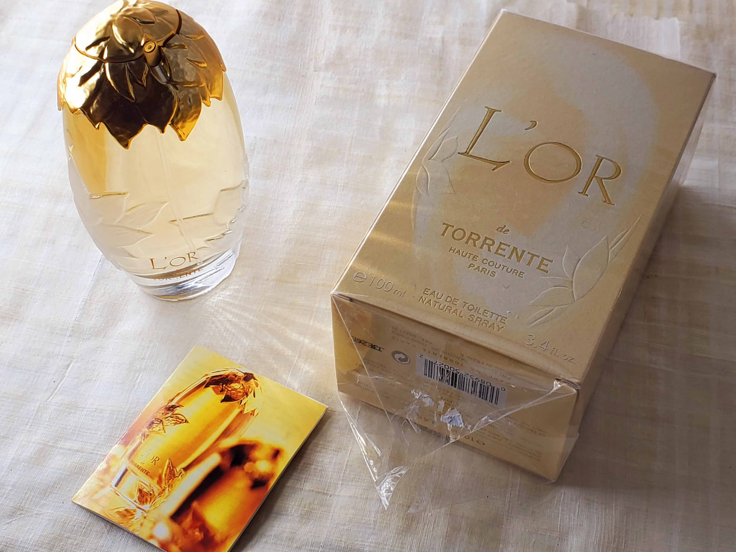 L'Or de Torrente Haute Couture for women EDT Spray 100 ml 3.4 oz Or 50 ml 1.7 oz, Vintage, Rare, Sealed