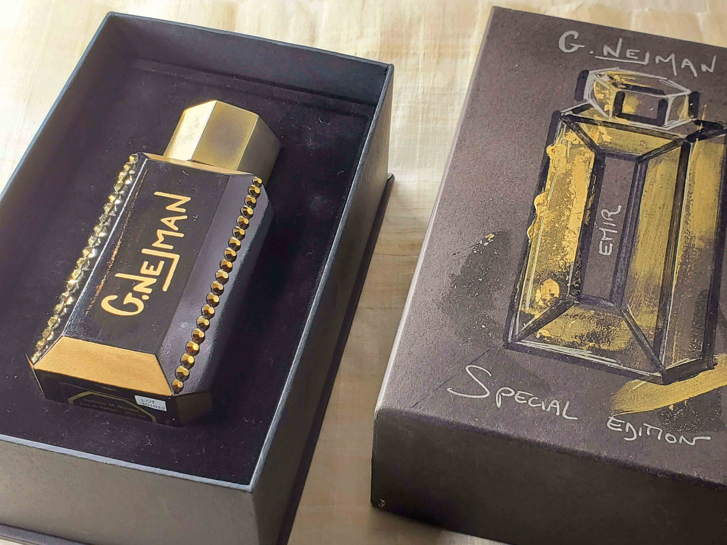 G.Nejman Emir Special Edition for men EDP Spray 100 ml 3.4 oz 75% Full, Vintage, Rare, USED