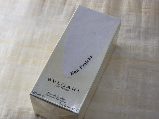Eau Fraiche Bvlgari for women EDT Spray 100 ml 3.4 oz, Vintage, Rare, Sealed