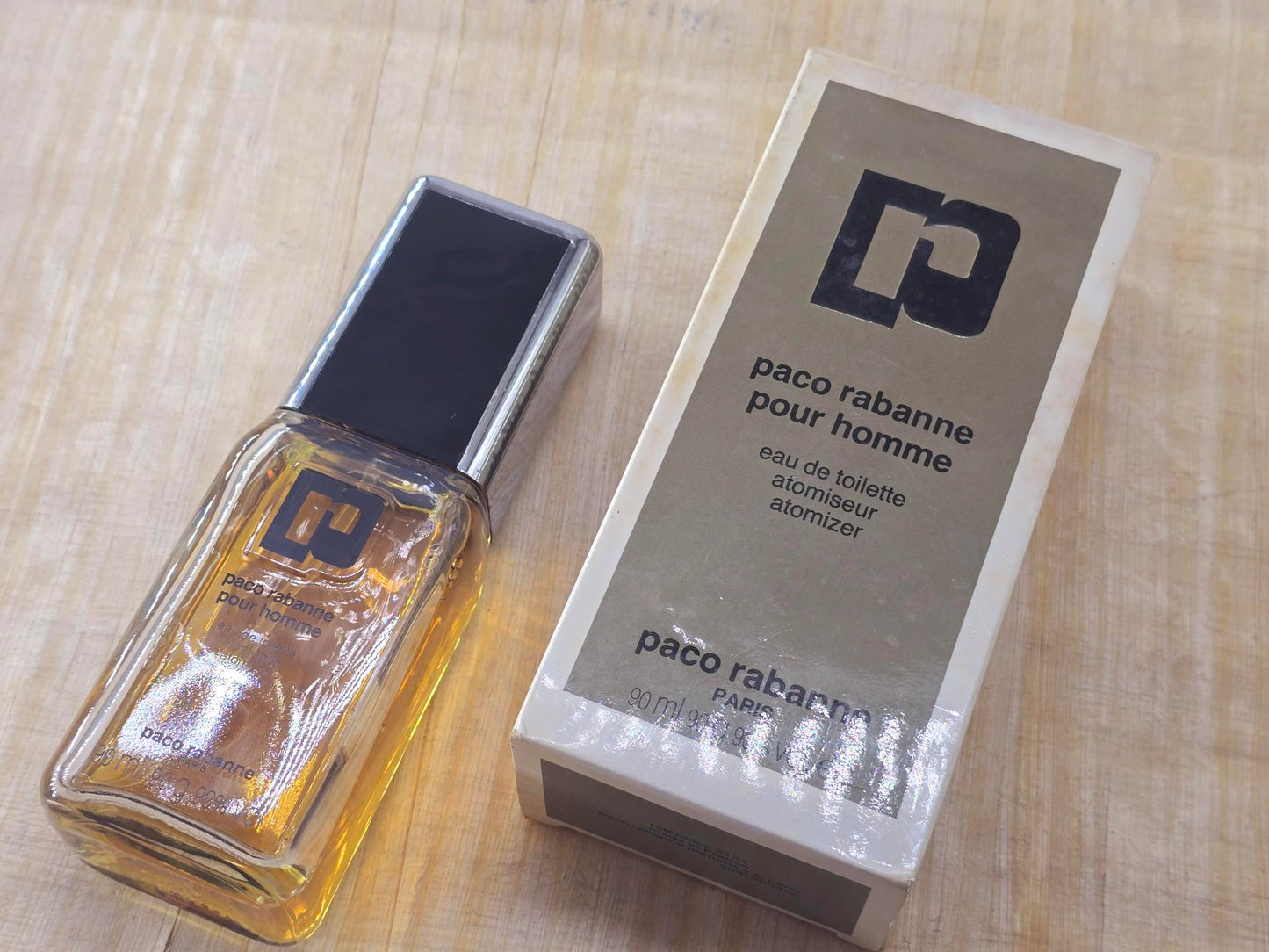 Paco Rabanne Pour Homme for men EDT Atomizer 90 ml 3 oz, Vintage, Rare