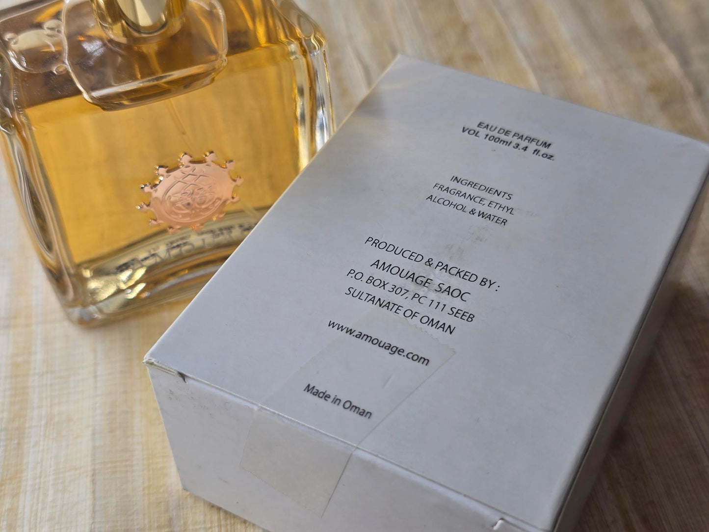 Dia Woman Amouage for women EDP Spray 100 ml 3.4 oz – Rare, Vintage Non Mag Cap , Original Bottle Tester